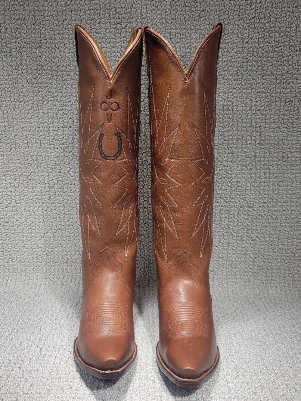 Tecovas The Loretta Women's US Size 8B Saddle Cowhide Leather Cowgirl Boots - Picture 1 of 11